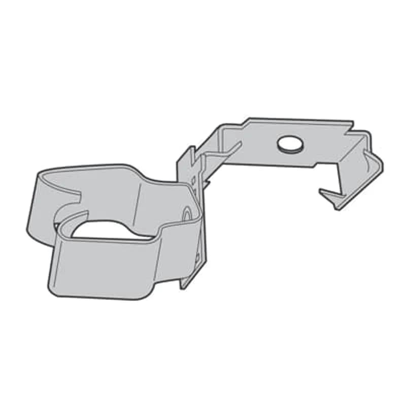 Snap-On Conduit-to-Metal Stud Push-In Conduit Clip, 1 Inch Conduit, Black Zinc Phosphate Finish