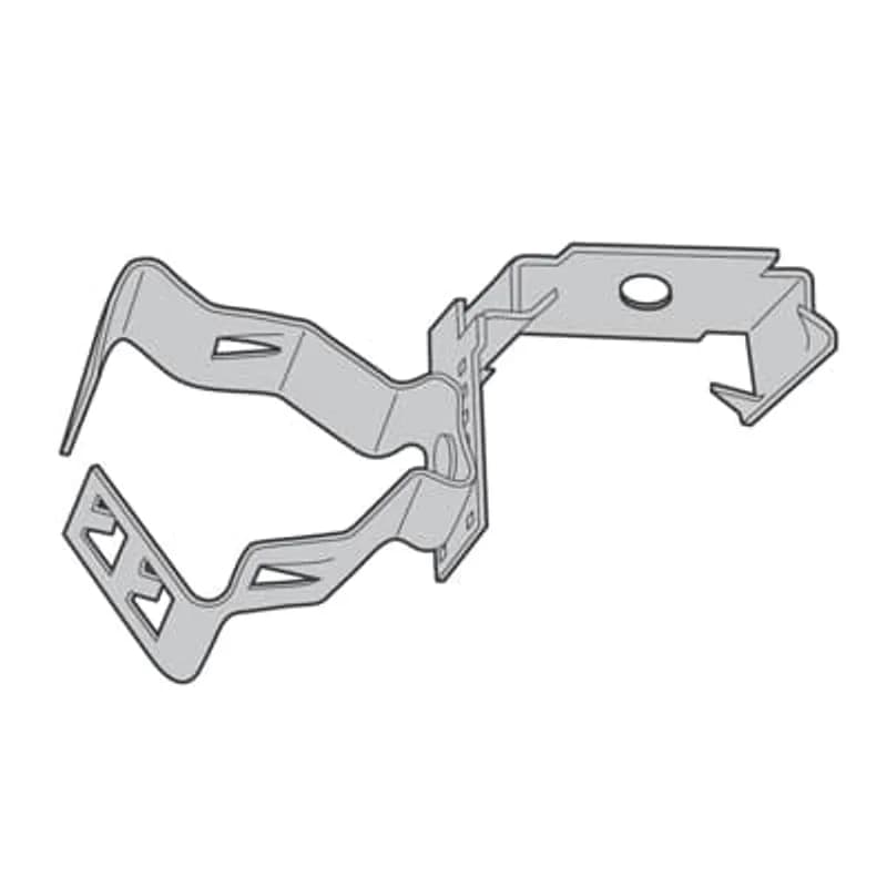 Snap-On Conduit-to-Metal Stud Conduit Support Clip, 1/2 Inch to 3/4 Inch Conduit or MC/AC Cable, Black Zinc Phosphate Finish