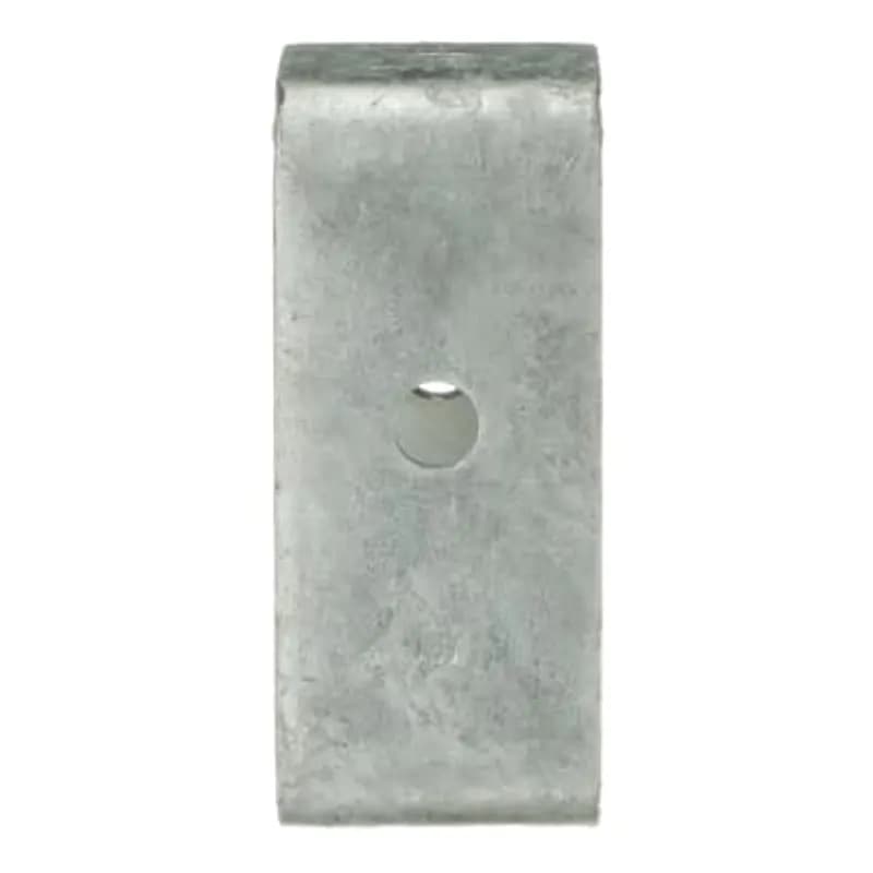 Support, Track, Height 3-3/4 Inches, Depth 1-5/8 Inches, Opening Width 1 Inch, Two Side Hole Diameter 7/16 Inch, One Top Hole 9/16 Inch, Design Load 1,000 Pounds, Hot-dip Galvanized Steel