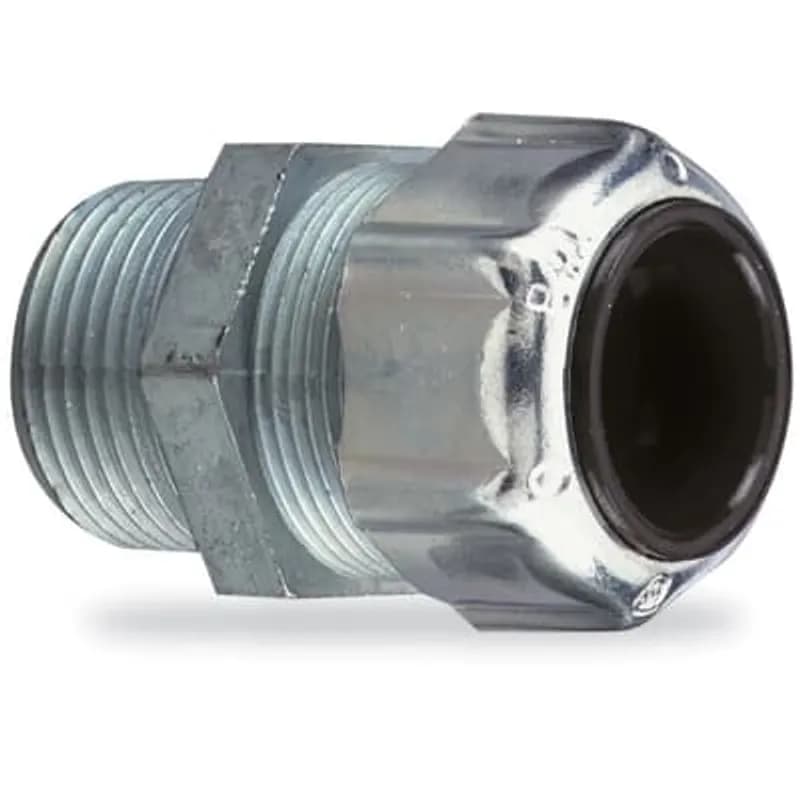 ABB - Installation Products 2596 - Liquidtight Strain Relief Cord Connector, 3 Inch, Straight, Cord Range 2.970 to 3.220 Inch, Malleable Iron