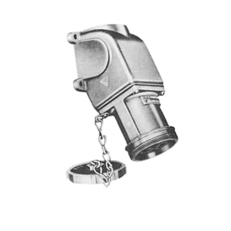 J-Line Receptacle Watertight (Screw Cover), 60 Amp, 2 Pole 3 Wire, with 1.1875 Inch Bushing I.D.