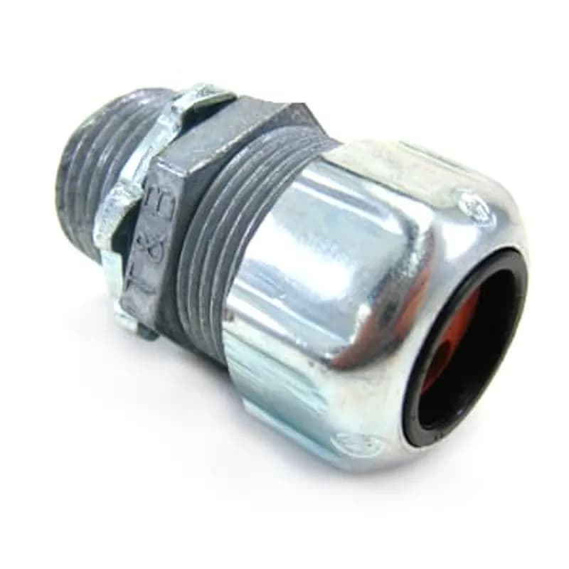 ABB - Installation Products 2540-4 - Multi-Hole Cord Connector with 4 Holes, Hub Size 1 Inch, Cord Diameter 0.215 to 0.235 Inch, Steel