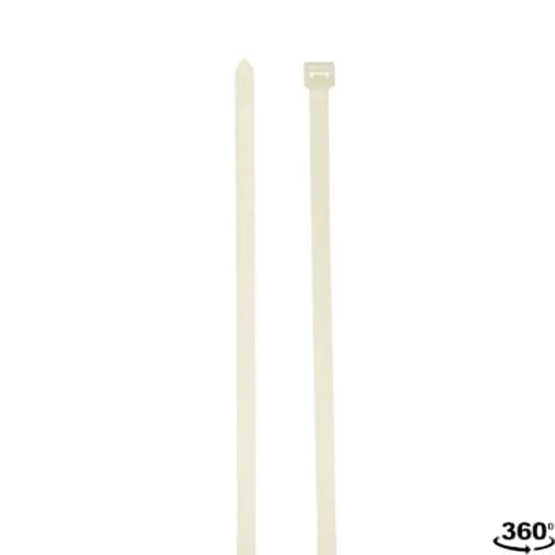 ABB - Installation Products L-24-175-9-L - Extra Heavy Duty Cable Tie, Natural Polyamide (Nylon 6.6) for Temperatures up to 85 Degrees Celsius (185 F) for Indoor Applications, UL/EN/CSA62275 Type 2/21S Rated for AH-2 Plenum and as a Flexible Cable and Conduit Support, Length of 608.22mm (23.946 Inches), Width of 8.76mm (0.345 Inches), Thickness of 2.15mm (0.085 Inches), Tensile Strength Rating of 778 Newtons (175 Pounds)