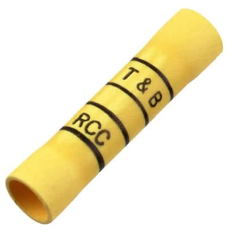 ABB - Installation Products KV10-BS-D - Insulated Vinyl Butt Splice for Wire Range 12-10 , Yellow, Package of 500