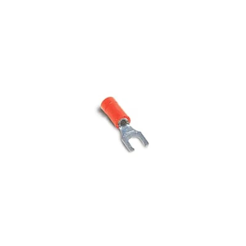 ABB - Installation Products KV14-10LF-M - Insulated Vinyl Locking Fork Terminal for Wire Range 16-14 Stud Size #10, Blue, Package of 1000