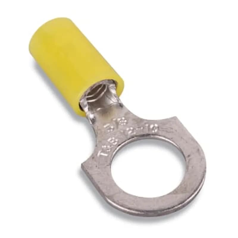 ABB - Installation Products KN10-10R-D - Insulated Nylon Ring Terminal for Wire Range 12-10 Stud Size #10, Yellow