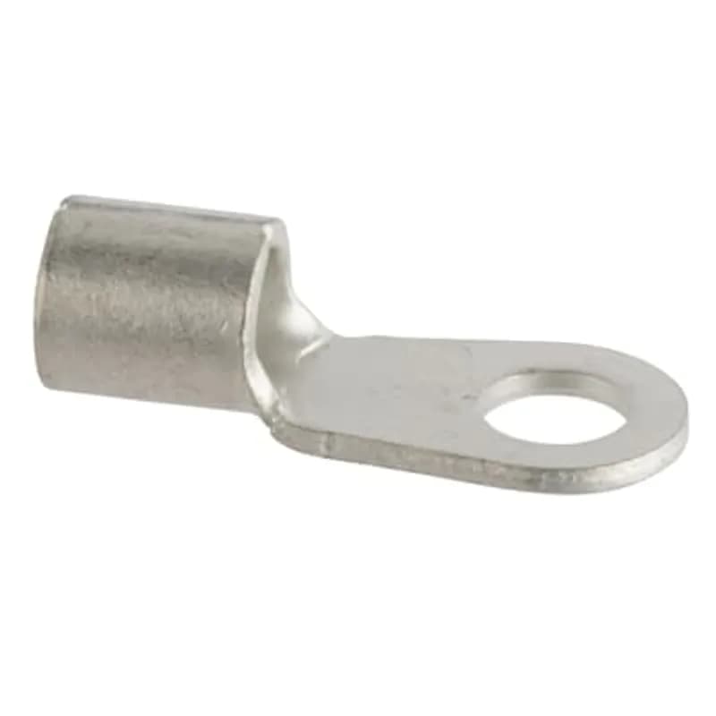 ABB - Installation Products K6-14R-D - Non-Insulated Large Ring Terminal for Wire Range 6 AWG Stud Size 1/4, Metallic
