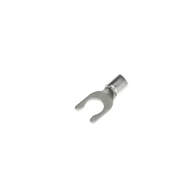 ABB - Installation Products K14-10LF-M - Non-Insulated Locking Fork Terminal for Wire Range 16-14 Stud Size #10, Metallic, Package of 1000