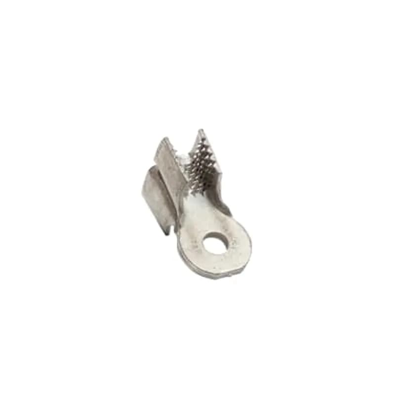 ABB - Installation Products 204210-3H - Insulation Piercing Magnet Wire Ring Terminal, Length 1.58 Inches, Width .81 Inches, Length of Teeth .61 Inches, Width of Teeth .53 Inches, Stud Size 3/8 Inch, Wire Range #12 AWG - #4 AWG 20,760 Circular Mil Area - 104,960 Circular Mil Area, Copper Alloy, Tin Plated, with Double Splices