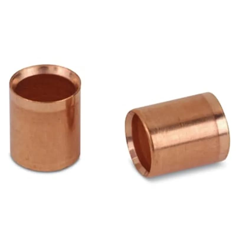 ABB - Installation Products GSC261NP - Two Piece Outer Sleeve Connector for Hexagonal Range, Length 1/4 Inch/6.4mm, Inner Diameter .261 Inches/6.63mm, Outer Diameter .297 Inches/7.54mm, Color Yellow, Soft Bronze, Nickel Plated