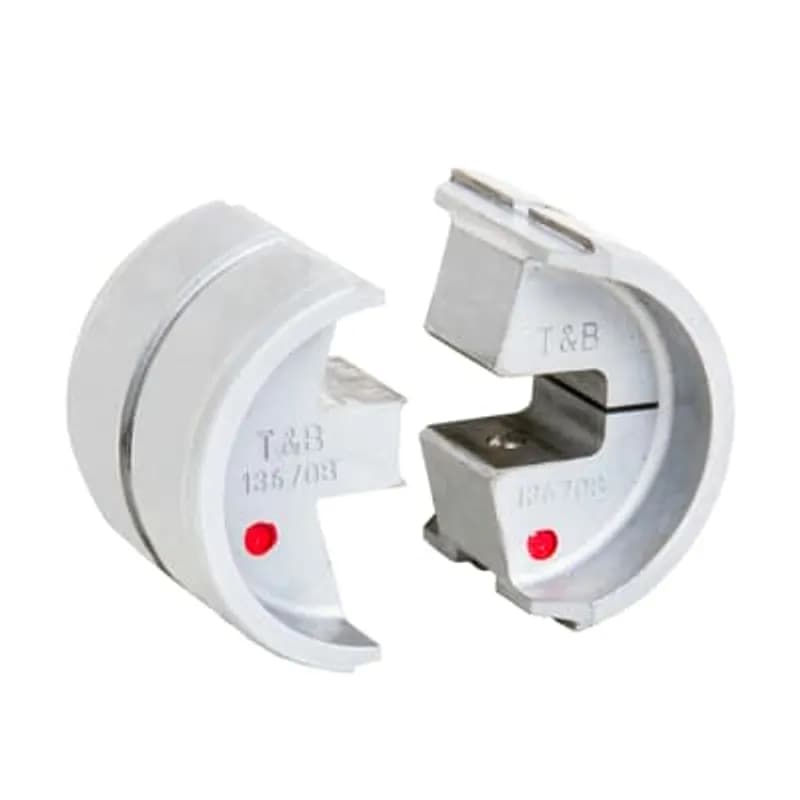 ABB - Installation Products 13670B - Die for 14 Ton 13100A or 15 Ton TBM15i Hydraulic Tool for Crimping 2102 Series Dragon Tooth Terminals