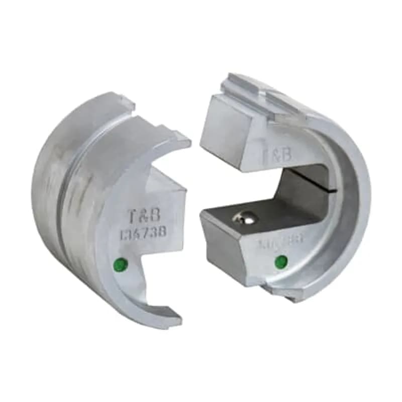 ABB - Installation Products 13673B - Die for 14 Ton 13100A or 15 Ton TBM15i Hydraulic Tool for Crimping 204210S, 204210 1H, 204210 3H Dragon Tooth Terminals