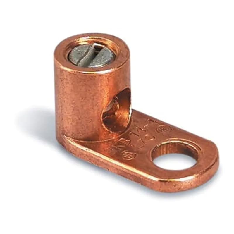 ABB - Installation Products L35G - Type L - Copper Single Conductor, One-Hole Mount for Conductor Range 14 Sol.-8 Str., Green Grounding Screw