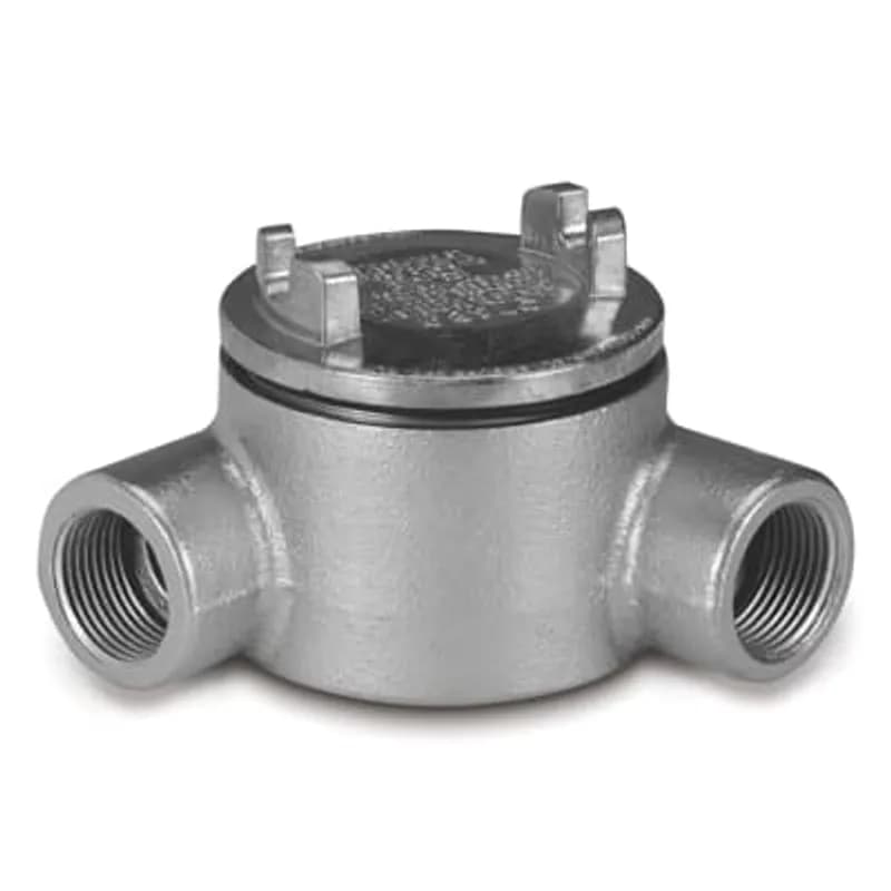 ABB - Installation Products GUAN36-TB - 1 Inch GUAN Hazardous Location Conduit Outlet Box, Box Ductile Iron Zinc Plated, Cover Die Cast Aluminum, 16.9 Cubic Inch