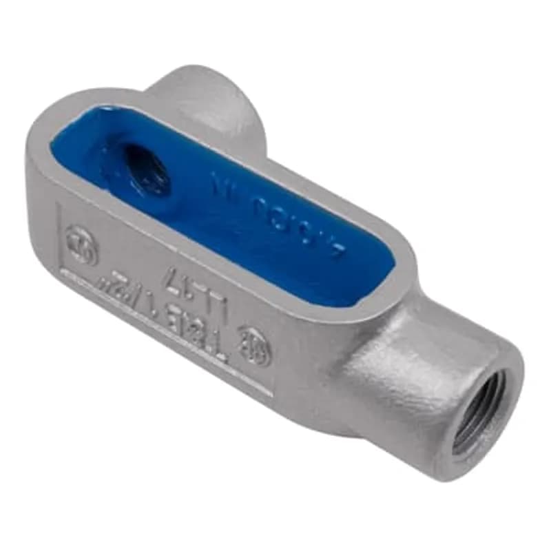 ABB - Installation Products LL67 - 2 Inch Form 7, LL Conduit Body, Body Material Gray Iron with Zinc Plating and Baked On Epoxy Powder Coat with BlueKote Internal Coating for Use with Rigid/IMC Conduit