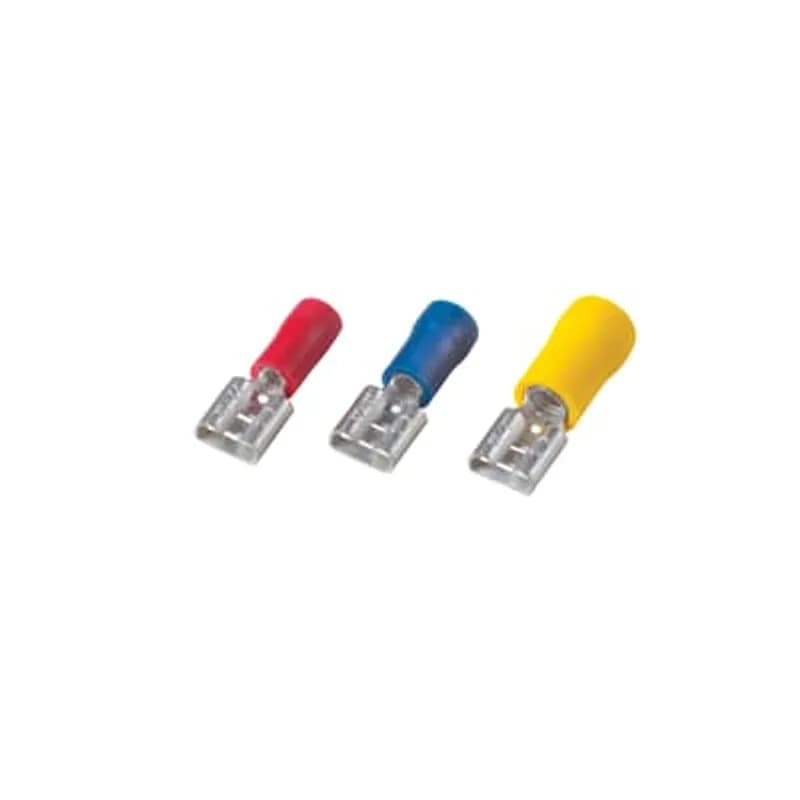 ABB - Installation Products KV18-187-20FD-M - Vinyl 187 Disconnect (x.020) Wire Range 22-16 Bolt Hole n/a, Red, Package of 1000
