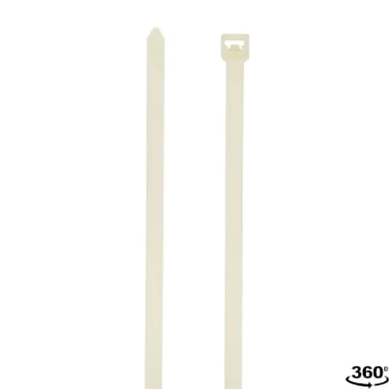 ABB - Installation Products L-48-175-9-X - Extra Heavy Duty Cable Tie, Natural Polyamide (Nylon 6.6) for Temperatures up to 85 Degrees Celsius (185 F) for Indoor Applications, UL/EN/CSA62275 Type 2/21S Rated for AH-2 Plenum and as a Flexible Cable and Conduit Support, Length of 1208.17mm (47.566 Inches), Width of 8.76mm (0.345 Inches), Thickness of 2.15mm (0.085 Inches), Tensile Strength Rating of 778 Newtons (175 Pounds), 10 Pack
