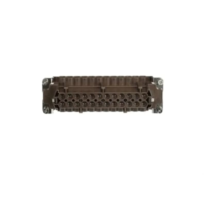 Female screw terminal insert. For use with T series, 24 contacts with ground.