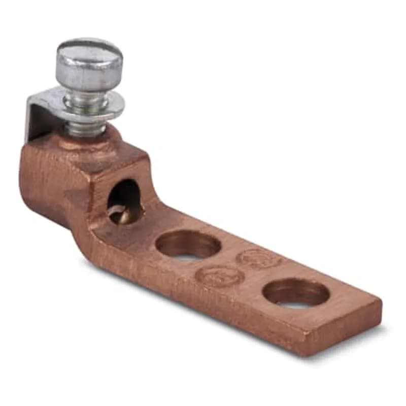 Locktite Copper Two-Hole Lug for Conductor Range 4-1 AWG