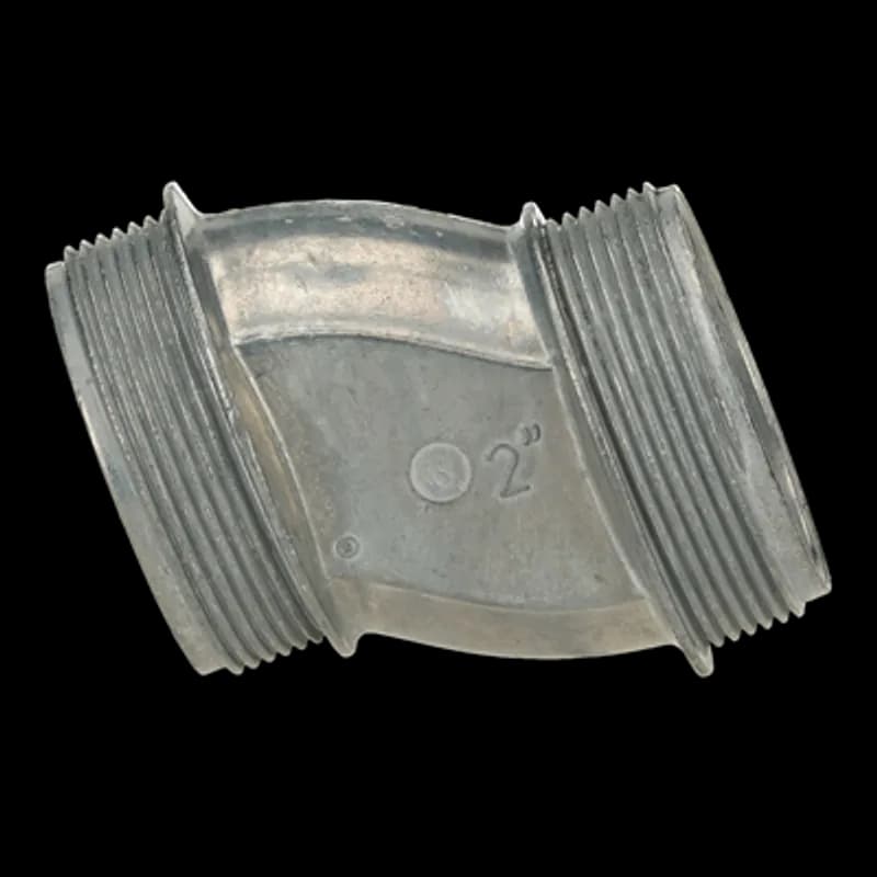 Nipples, 3/4 Inch Offset, Conduit Size 2 Inches, Length 3.19 Inches, Opening Diameter 2.71 Inch, Die Cast Zinc, Sold by Each