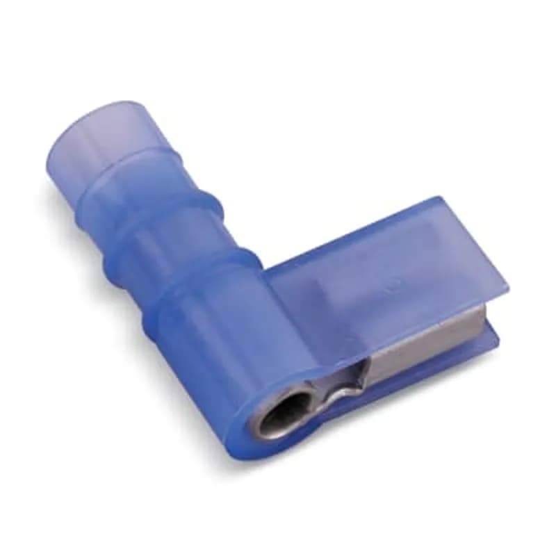 ABB - Installation Products KNF18-250FFD-M - Fully Insulated Nylon Female Flag Disconnect for Wire Range 22-16, Tab Size 0.25 x 0.32, Red