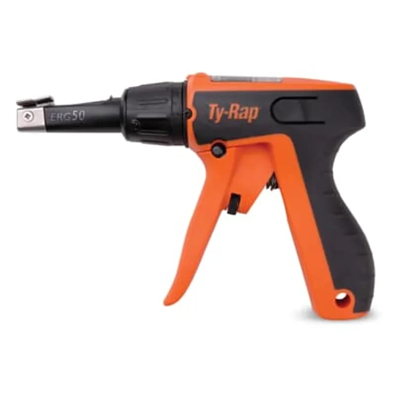 ABB - Installation Products ERG50 - Ergonomic Hand Tool for Nylon Cable Ties 18-50 Pounds, 0.094-0.184 Cable Tie Width