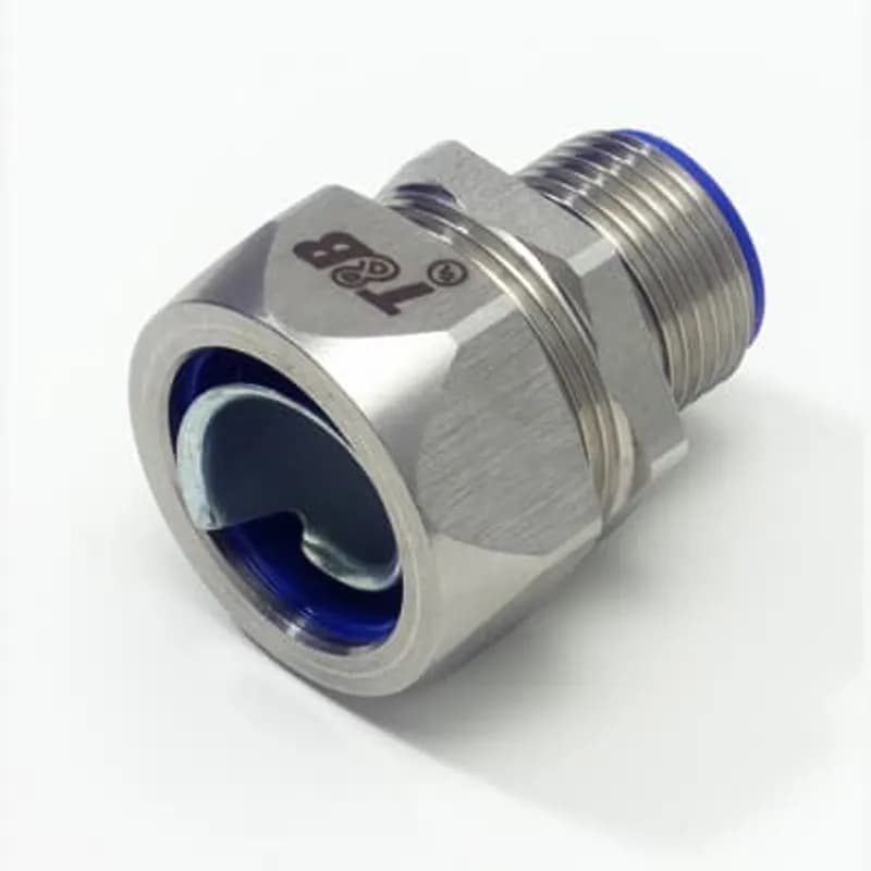 ABB - Installation Products 5331SST - 3/8 Inch Straight Stainless Steel Liquidtight Connector, Insulated