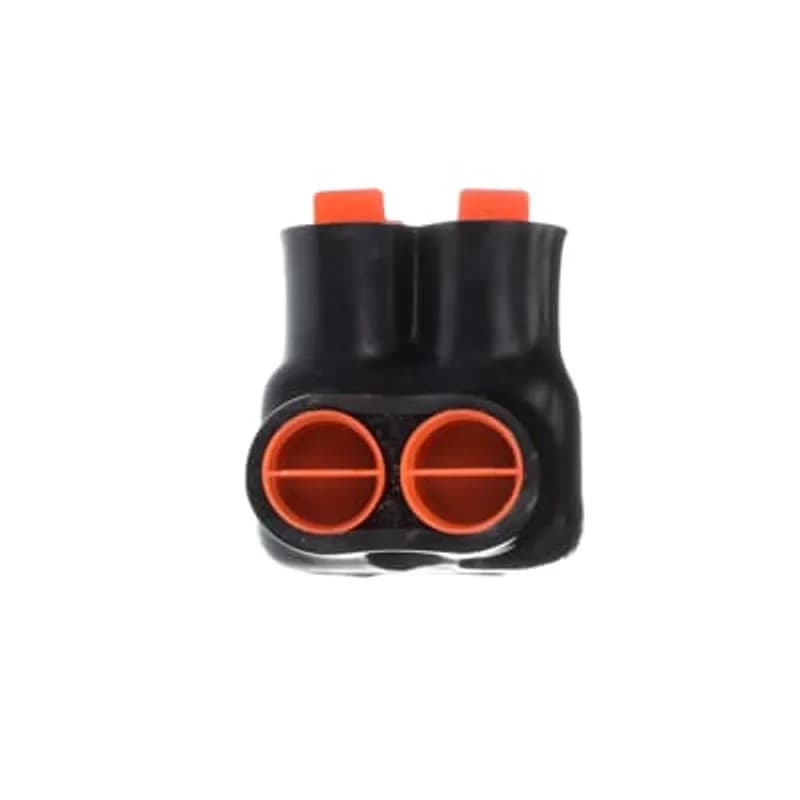 ABB - Installation Products AMTS25062 - AMT 2 Multi-Port Same Side PVC Connector, Ultraviolet Resistant, Wire Range 250 kcmil-6 Str, Length 2.12 Inches, Width 2.13 Inches, Height 2.13 Inches, Hex Size 5/16 Inch