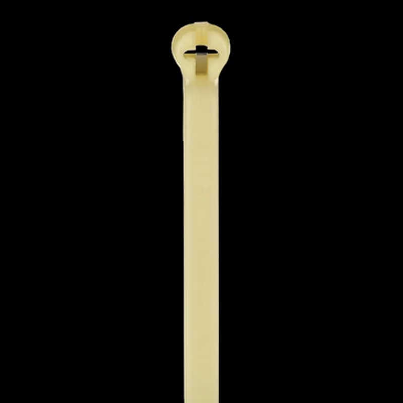 Extra High Temperature Cable Tie, Olive Polyamide (Nylon 4.6) for Temperatures up to 150 Degrees Celsius (302 F) for High Temperature Environments, Length of 343mm (13.5 Inches), Width of 6.9mm (0.27 Inch), Thickness of 1.5mm (0.06 Inch), Tensile Strength Rating of 534 Newtons (120 Pounds)