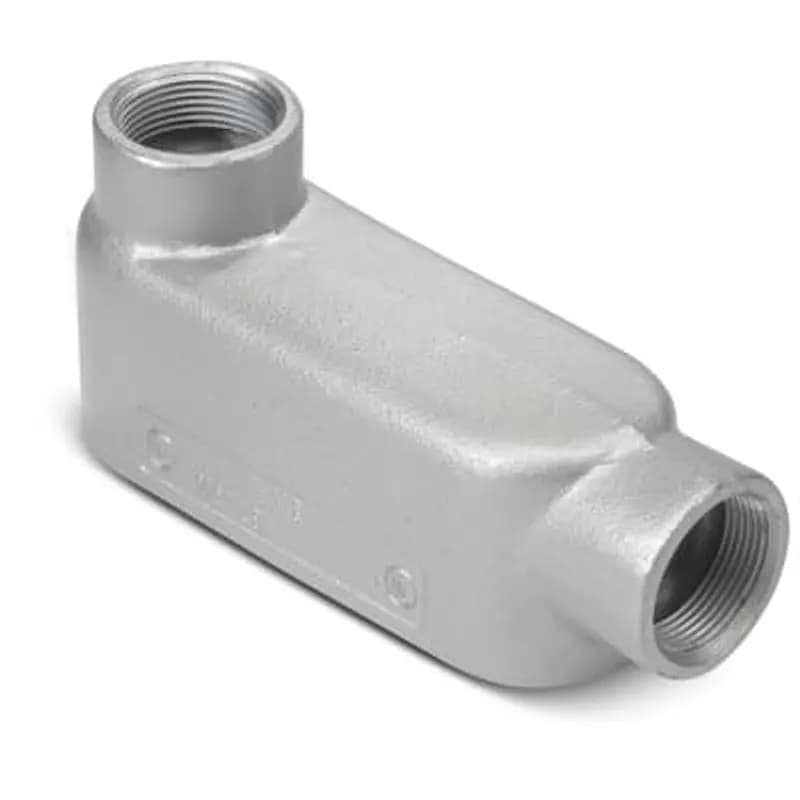 ABB - Installation Products LL400M - Series 35 Left Side Opening 4 Inch Conduit Body, Body Material Malleable Iron, Finish Zinc Plating with an Aluminum, Acrylic Coating for Use with Rigid/IMC Conduit