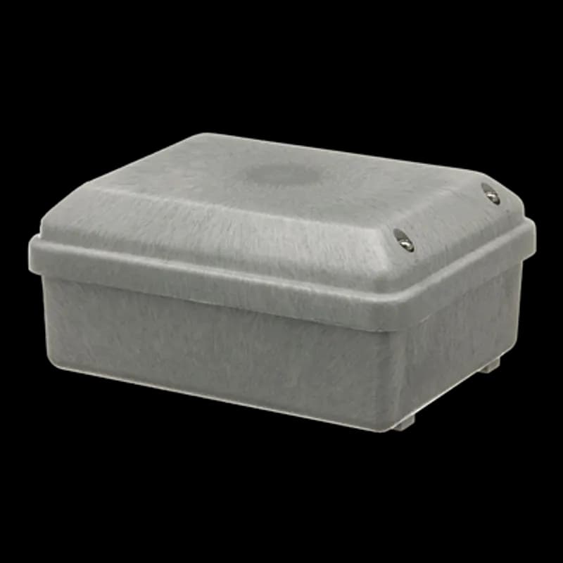 Circuit Safe Polycarbonate JIC Enclosure Assembly with Hinged Opaque Cover, 8 Inches x 6 Inches x 3 Inches
