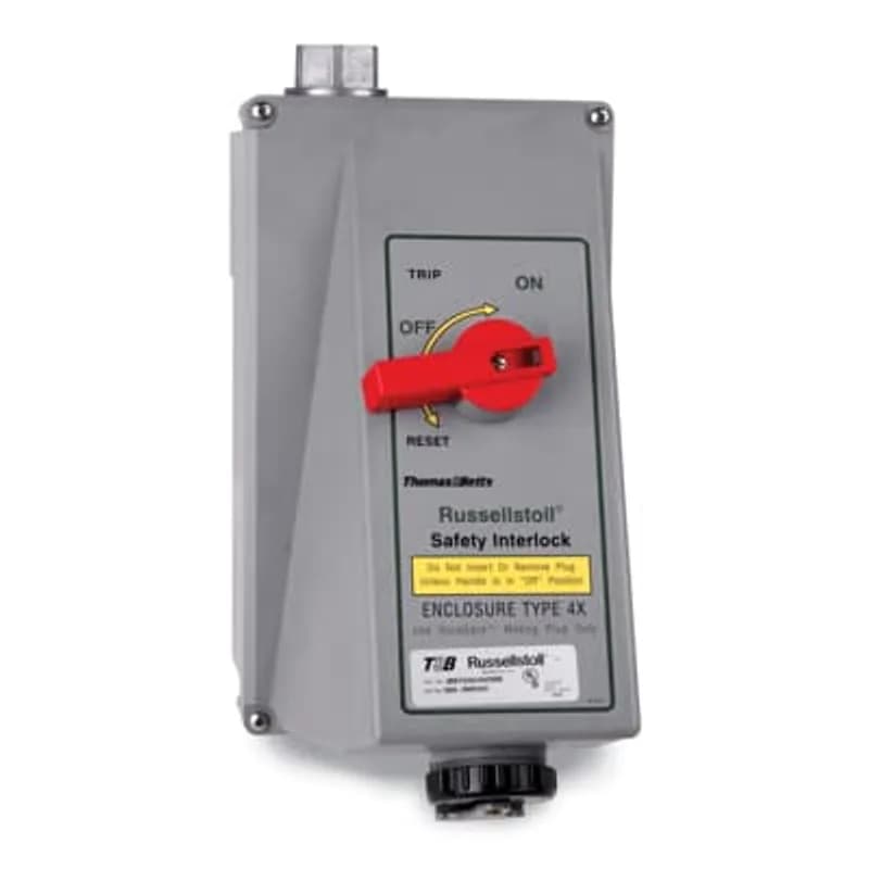 ABB - Installation Products 9MI34U2WNAA/75 - DuraGard Rotary Controlled, Watertight, Non-Metallic Interlocked Receptacle- 30 Amp, 30 250V