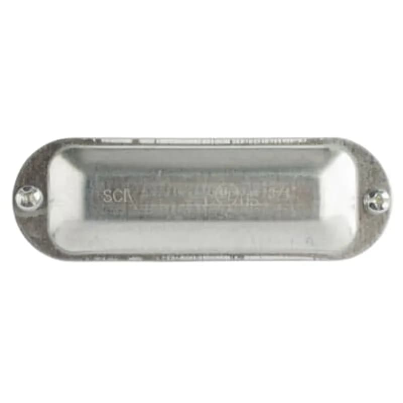 ABB - Installation Products K75S - Series 35 3/4 Inch Conduit Body Cover, Stamped Steel Zinc Plated, Supplied with Stainless Steel Stamped Steel Screws, Raised Dome Cover Affords Additional Wiring Room