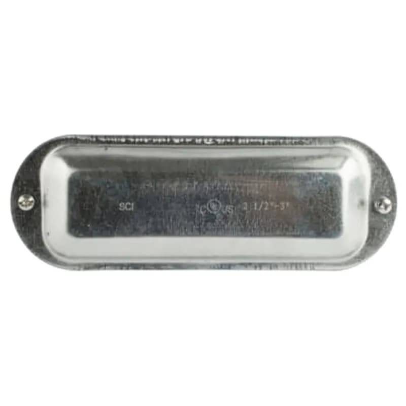 ABB - Installation Products K250S - Series 35 2-1/2 Inch 3 Inch Conduit Body Cover, Stamped Steel Zinc Plated, Supplied with Stainless Steel Stamped Steel Screws, Raised Dome Cover Affords Additional Wiring Room