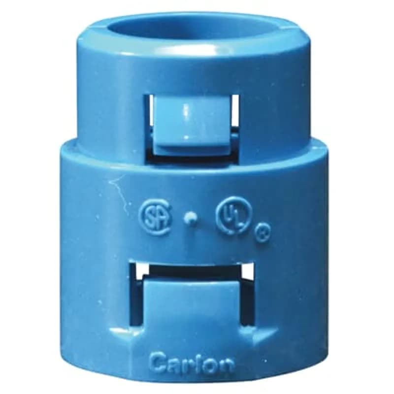 ABB - Installation Products A253E - One Piece Snap In Adapter, Size 3/4 Inch, Length 1.406 Inches, Material Polycarbonate, Color Blue, Pack of 100