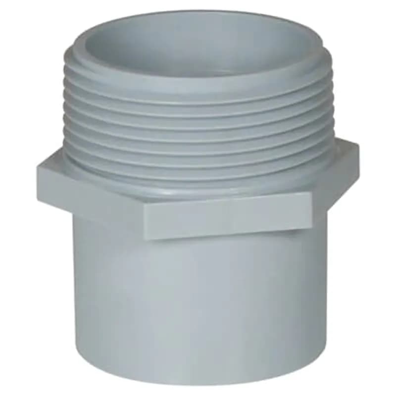 ABB - Installation Products E920D - 1/2 inch PVC conduit repair male threaded adapter.