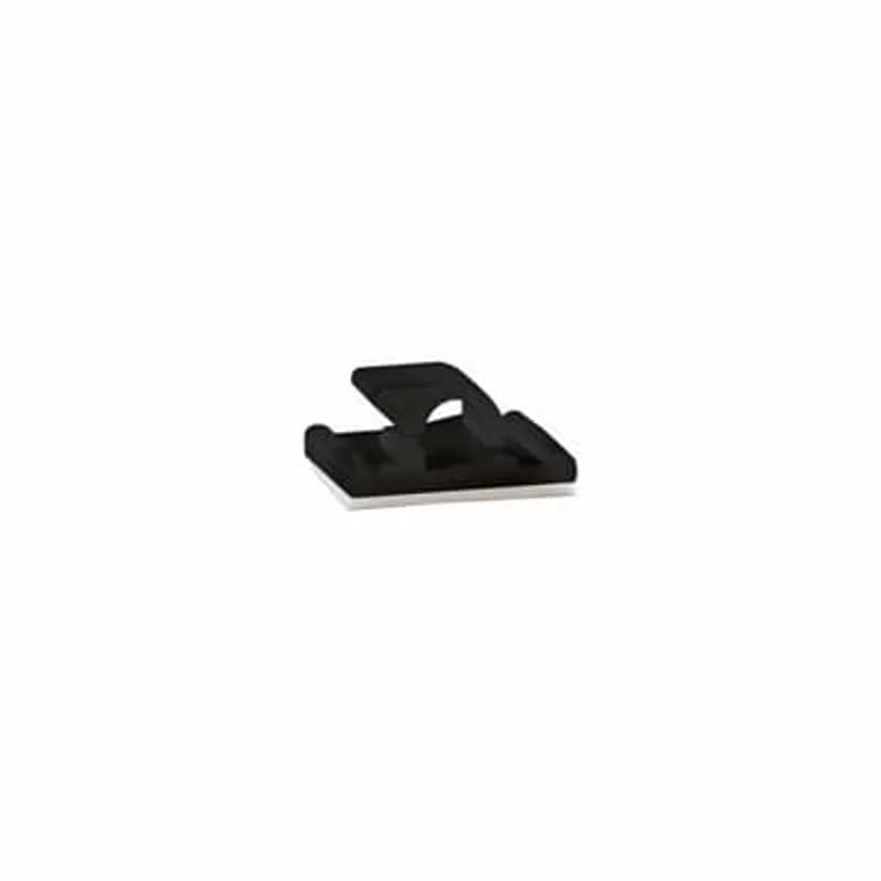 ABB - Installation Products RANY-280-0-D - Self-Adhesive Cable Clamp, Black Nylon 6.6 for Temperatures up to 65 Degrees Celsius (149 F), Length of 25.4mm (1 Inch), Width of 25.4mm (1.0 Inch), Height of 11.1mm (0.44 Inch), Maximum Bundle Diameter of 4.2mm (0.165 Inch), Self-Adhesive Mounting Method