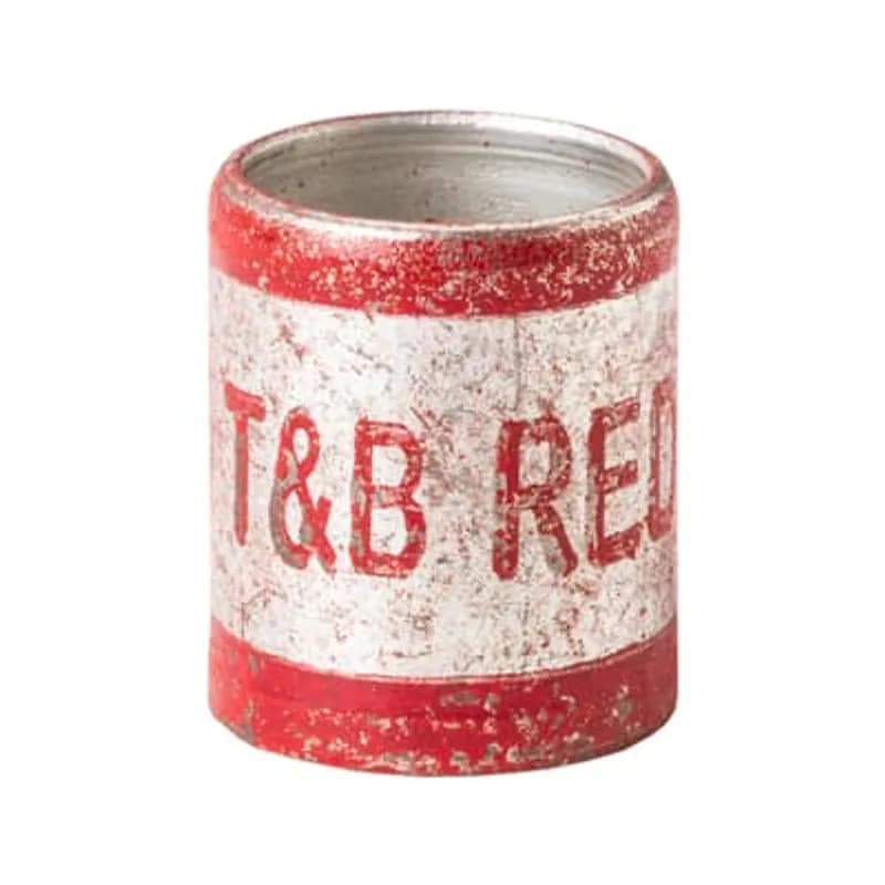 ABB - Installation Products GSB156NP - Two Piece Inner Sleeve Connector for Hexagonal Range, Length 5/16 Inch/7.9mm, Inner Diameter .156 Inches/3.96mm, Outer Diameter .193 Inches/4.90mm, Color Red, Hard Bronze, Nickel Plated