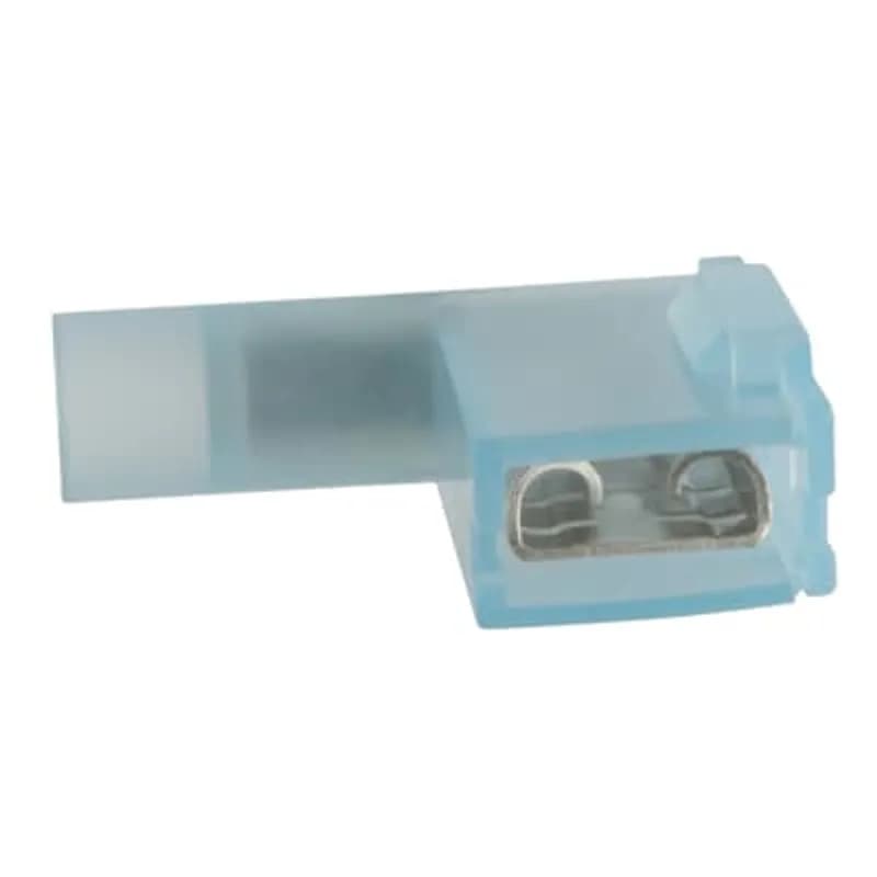 ABB - Installation Products KNF14-250BFD-D - Insulated Nylon Female Barrel Flag Disconnects for Wire Range 16-14 , Tab Size .250x.032, Blue