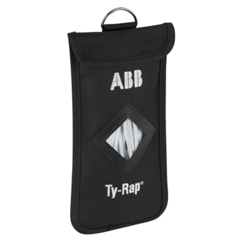 ABB - Installation Products TY-TOTE-25 - Cable Tie Dispenser Made of Polyester for 8 Inch Ties Includes 1 package TY525M (Cable Tie, Natural Polyamide (Nylon 6.6) for Temperatures up to 85 Degrees Celsius (185 F) for Indoor Applications, UL/EN/CSA62275 Type 2/21S Rated for AH-2 Plenum and as a Flexible Cable and Conduit Support, Length of 185.67mm (7.31 Inches), Width of 4.67mm (0.184 Inches), Thickness of 1.09mm (0.043 Inches), Tensile Strength Rating of 222 Newtons (50 Pounds)