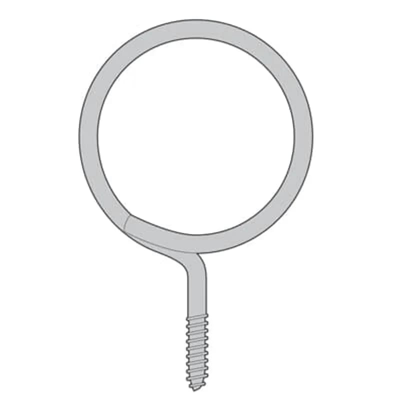 ABB - Installation Products SSF-VR2B - Ring, Threaded Bridle, Eye Diameter 2 Inches, Thread Size 1/4 - 20, Steel