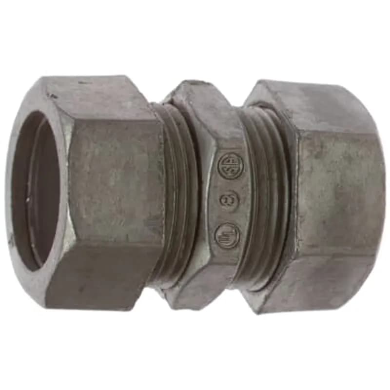 ABB - Installation Products TK212SC-1 - Coupling, Compression, Conduit Size 3/4 Inch, Length 1-5/8 Inch, Width 1-5/16 Inch, Die Cast Zinc, Sold by Each