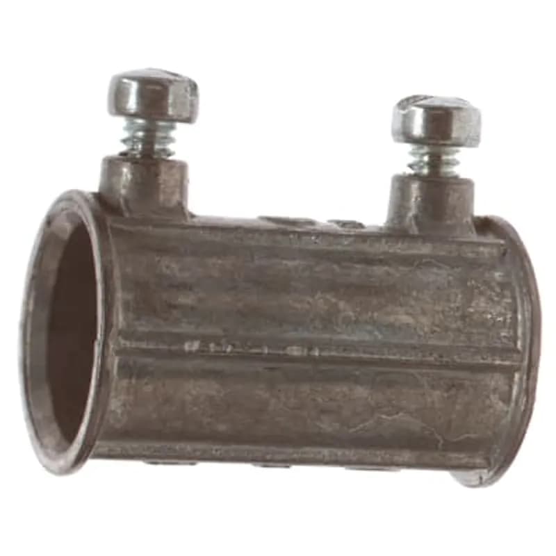 Coupling, Set Screw, Conduit Size 3/4 Inch, Length 1-29/32 Inch, Width 1-5/32 Inch, Die Cast Zinc, Sold by Each