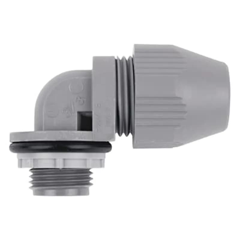 ABB - Installation Products LT-590 - 3/8 Inch 90 Degree Gray Non-Metallic Liquidtight Connector