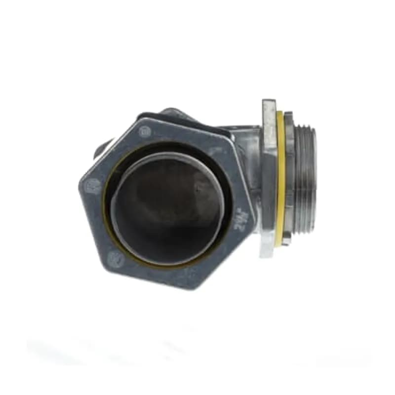 Connector, 90 Degree, Conduit Size 2-1/2 Inches, Height 5.03 Inches, Length 3.72 Inches, Die Cast Zinc