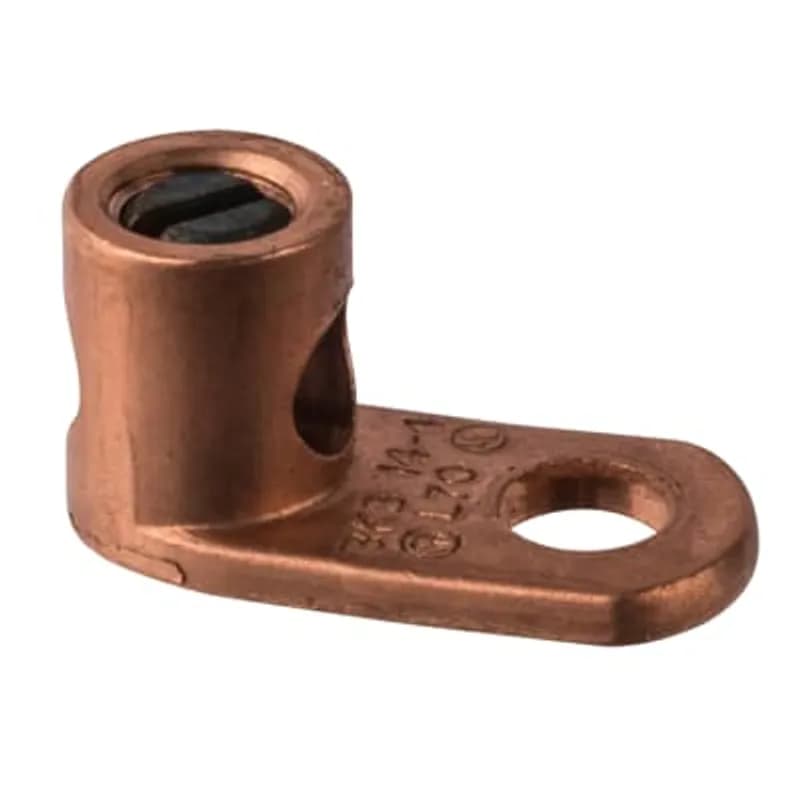 ABB - Installation Products L70G - Type L - Copper Single Conductor, One-Hole Mount for Conductor Range 14 Sol.-4 Str., Green Grounding Screw