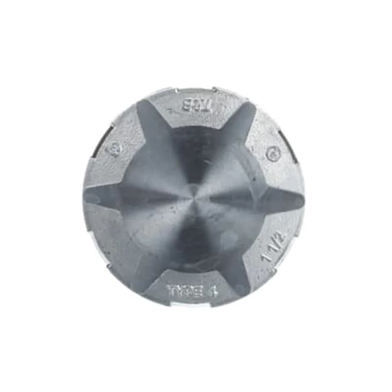 ABB - Installation Products H150CAP - 1-1/2 Inch Zinc Capoff with Thermoplastic Insulating Throat, Sealing Ring Nitrile (BUNA-N) for Use with Rigid/IMC Conduit