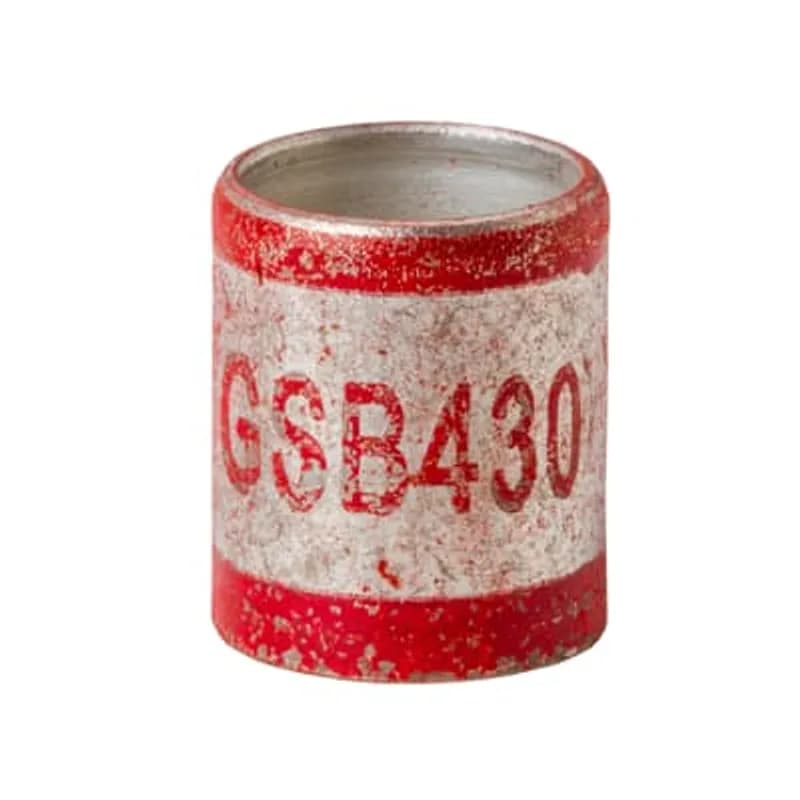 ABB - Installation Products GSB109X - Two-Piece Inner Sleeve Connector with Flared End, Length 5/16, Inch, Inner Diameter .109 Inch, Outer Diameter .131 Inch, Flared Outer Diameter 0.146 Inch, Color Red, Hard Bronze, Tin Plated