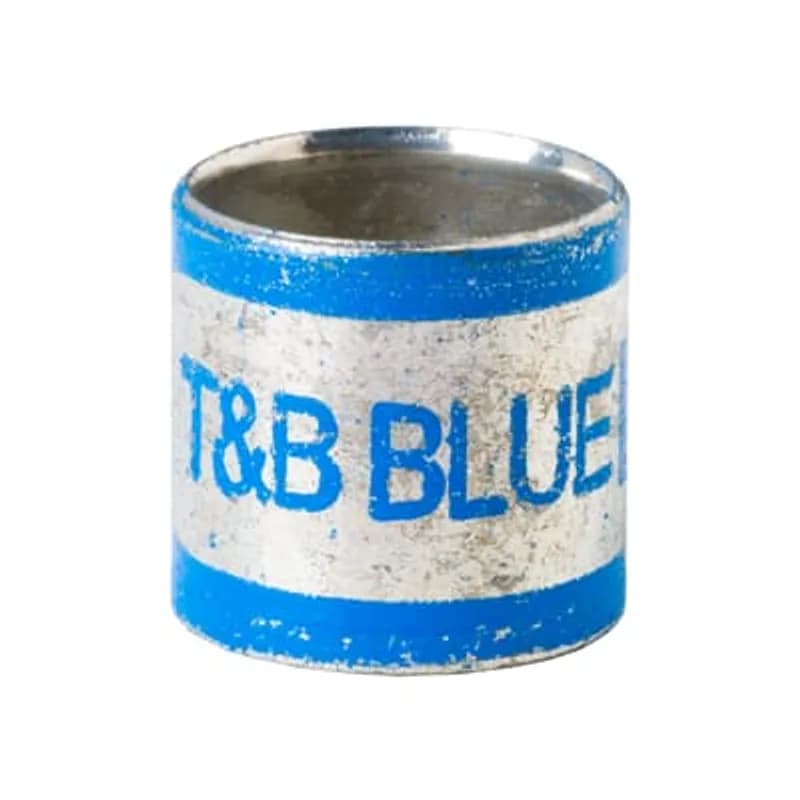 ABB - Installation Products GSB149 - Two Piece Inner Sleeve Connector for Hexagonal Range, Length 5/16 Inch/7.9mm, Inner Diameter .146 Inches/3.78mm, Outer Diameter .179 Inches/4.54mm, Color Blue, Hard Bronze, Tin Plated