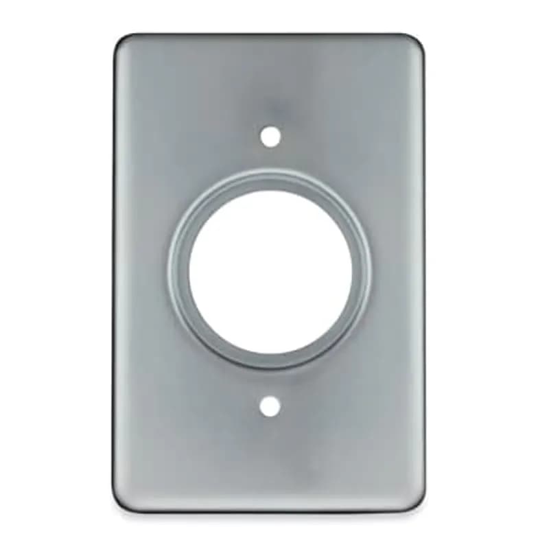 ABB - Installation Products DS21-TB - 1 Gang Device Box Cover, Sheet Steel, Round Receptacle, Hole Diameter 1.405 Inch